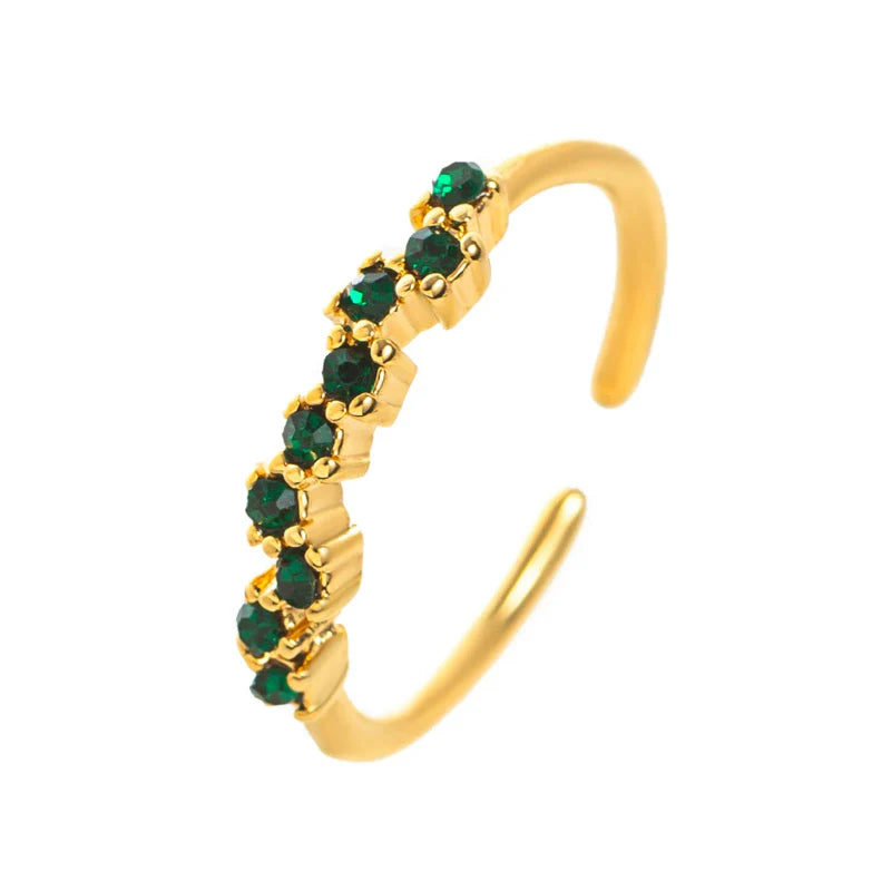 Bague Anneau avec Zircon Pierre de Naissance