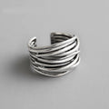 Bague Anneau de Femme Style Ethnique argent