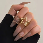 Bague Anneau Etoile pour Femme argent