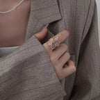 Bague Anneau Grande Fleur Elégante