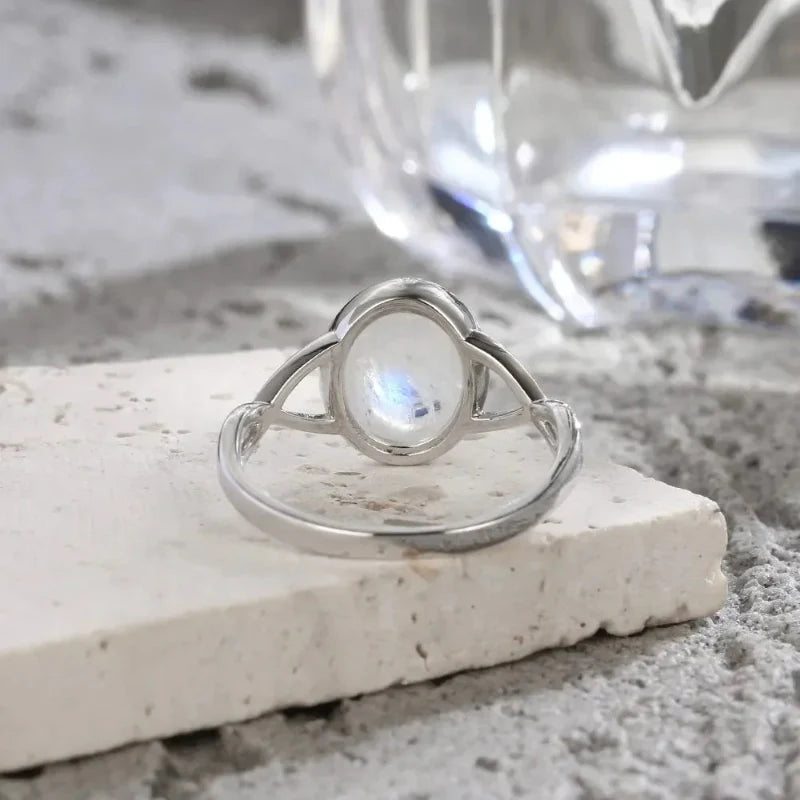 Bague Anneau Pierre de Lune Fertilité