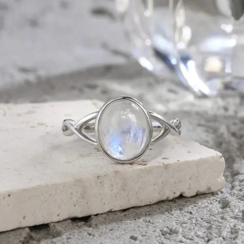 Bague Anneau Pierre de Lune Fertilité