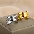 Bague Anneau de Style Goutte d'Eau argent