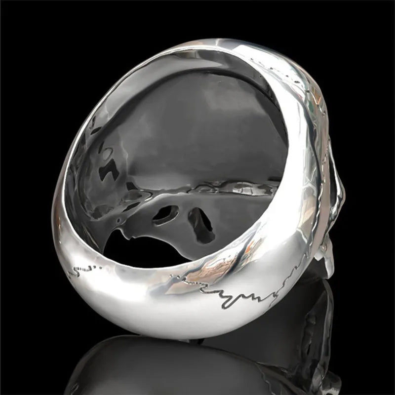 Bague Anneau Tête de Mort Gothique