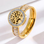 Bague Arbre de Vie avec Zircon