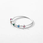 Bague arc-en-ciel femme
