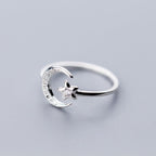 Bague Astres Lune et Étoiles Femme