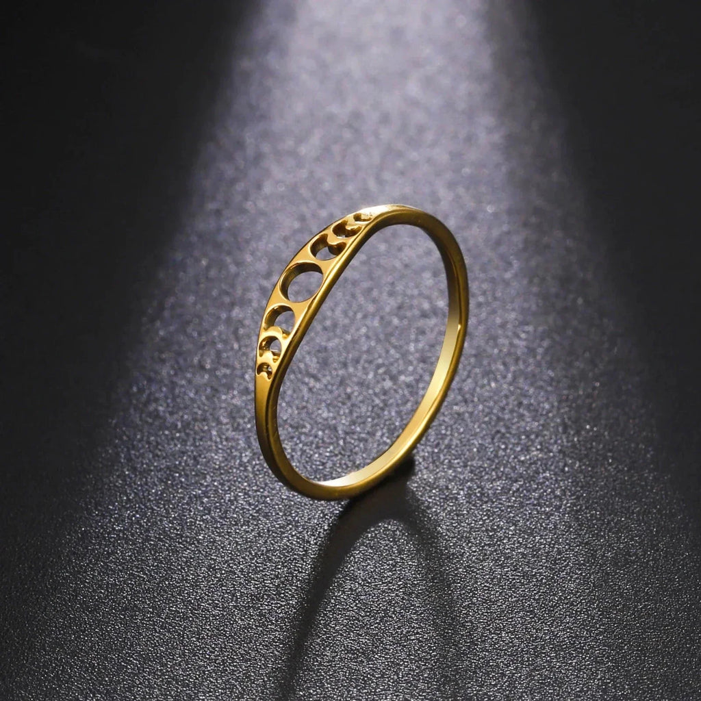Bague avec Croissants de Lune or