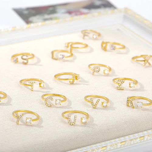 Bague personnalisée avec initiale