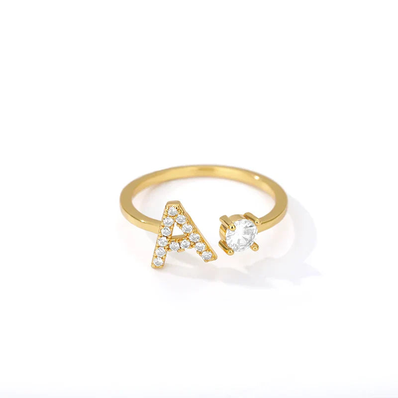 Bague personnalisée avec initiale a
