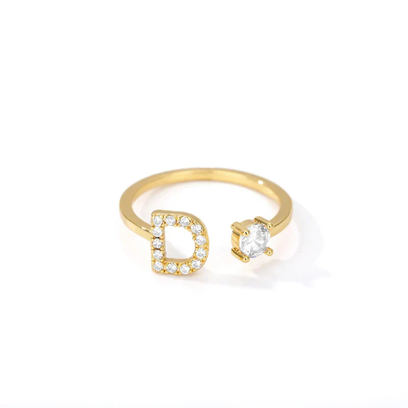 Bague personnalisée avec initiale d