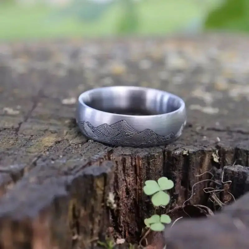 Bague avec Montagnes Homme ou Femme