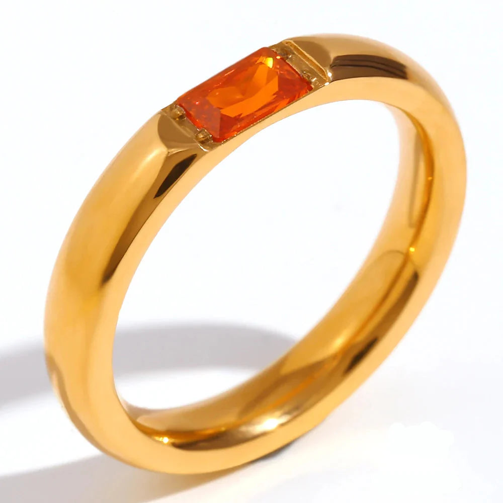 Bague avec pierre de naissance sertie pour femme juillet 