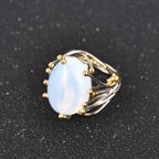 Bague avec Pierre Naturelle Pierre de Lune