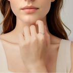 Bague avec Trèfle à 4 Feuilles en Zircon
