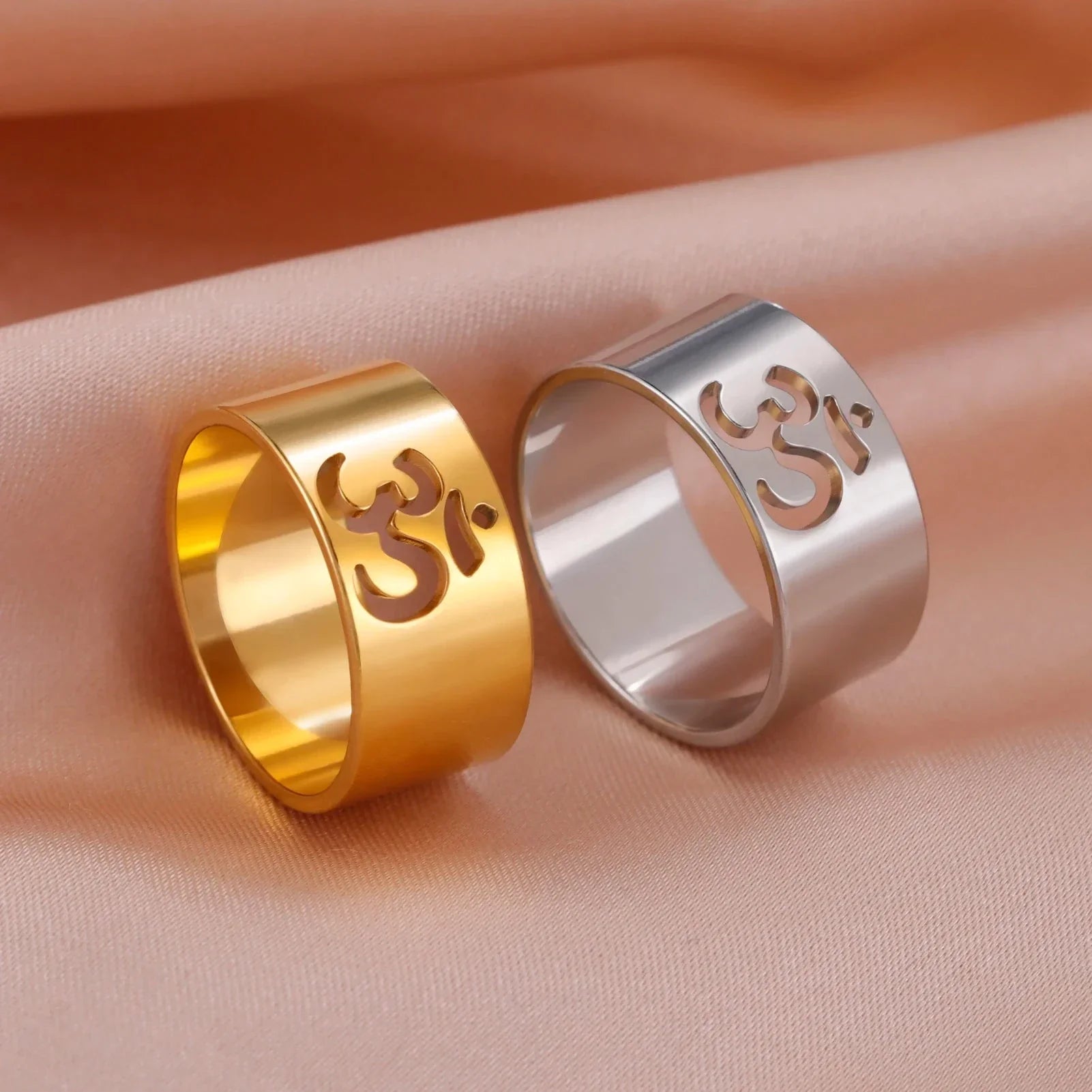 Bague Bouddhiste Om Tibétain or