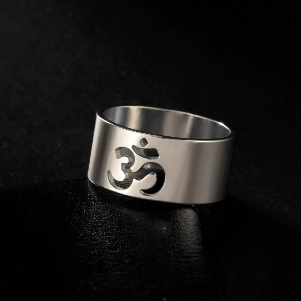 Bague Bouddhiste Om Tibétain argent