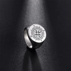 Bague Compas Boussole Anneau Rose des Vents style 1
