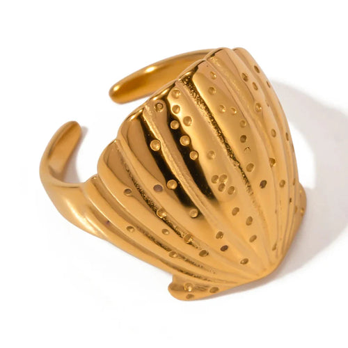 Bague Coquillage Coquille Saint-Jacques pour Femme