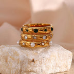 Bague de Style avec Perles et Zircon 3