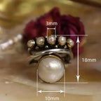 Bague de Style Vintage avec Perle