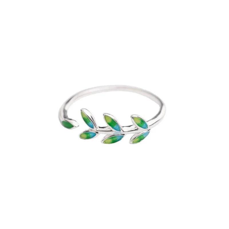 Bague Elégante avec Feuille de Laurier