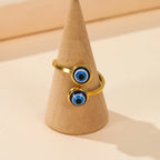 Bague Elégante Turque Contre le Mauvais Oeil or