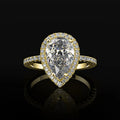 Bague en Zircon Goutte d'Eau or