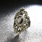 Bague Ethnique Pierre noire
