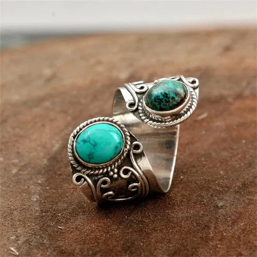 Bague Ethnique Pierres Naturelles
