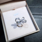 Bague femme noeud papillon 