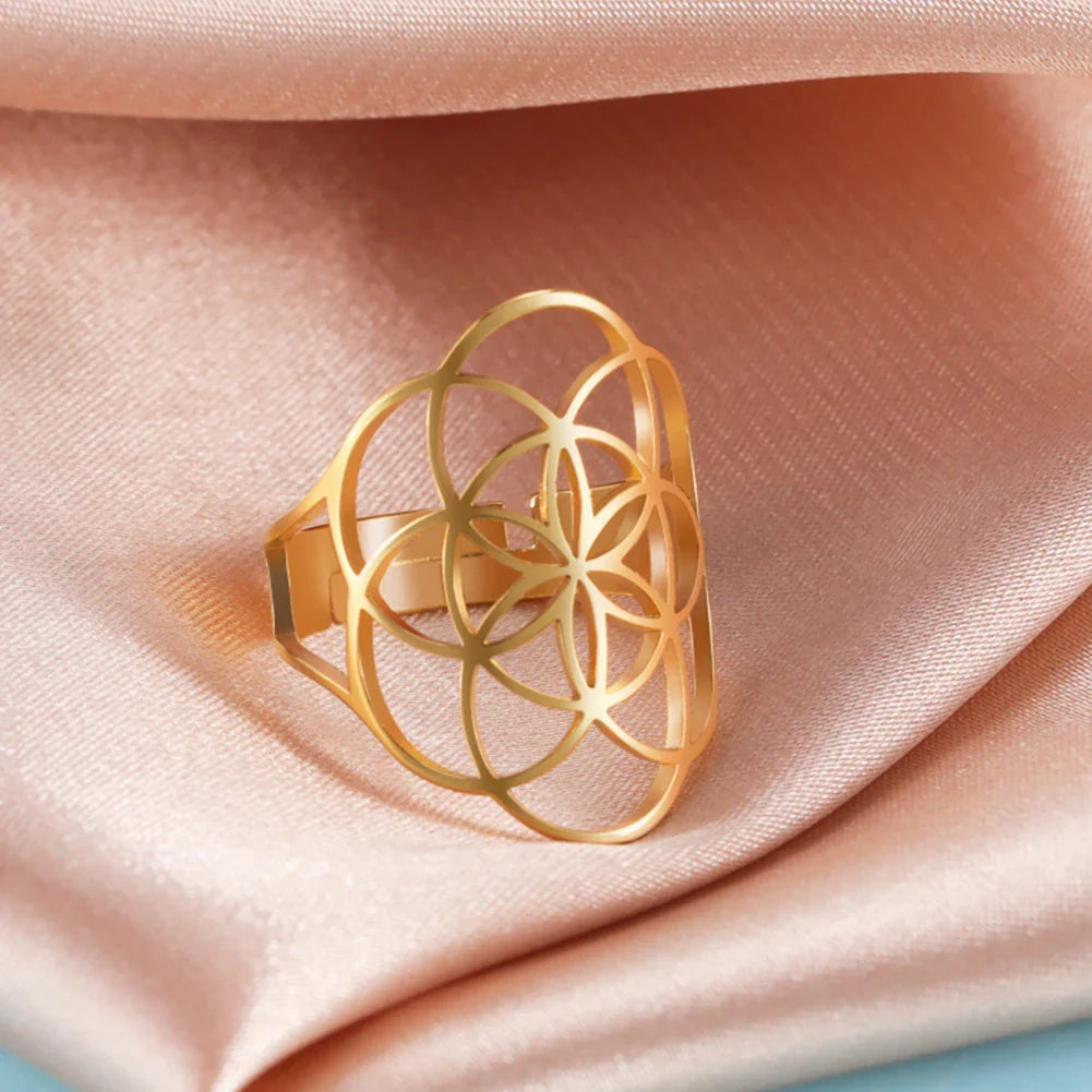 Bague Graine de Vie Femme Anneau or