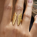 Bague large ailes d'ange