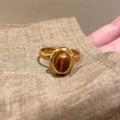 Bague Ovale Oeil de Tigre