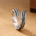 Bague Plume Argentée pour Femme