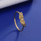 Bague femme ailes d'ange or