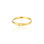 Bague femme initiale g