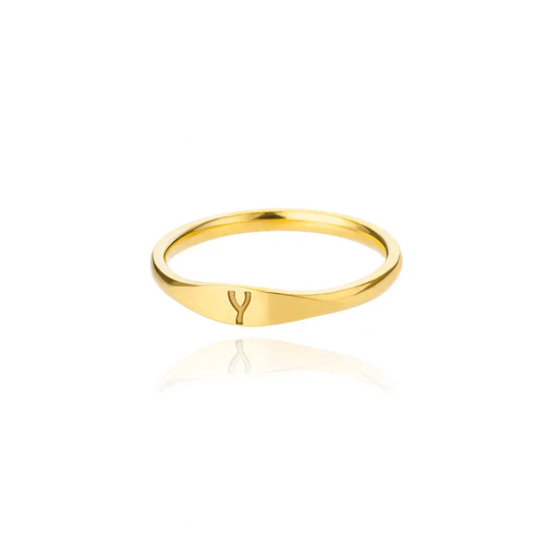 Bague femme initiale y