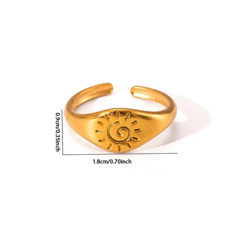 Bague Rétro Soleil Astres