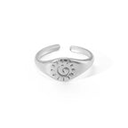 Bague Rétro Soleil Astres argent