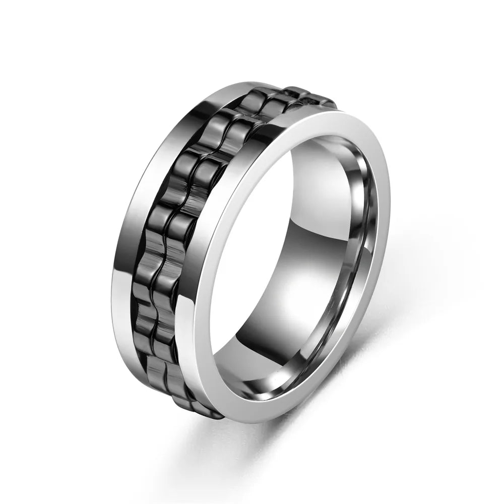 Bague Rotative contre l'Anxiété pour Homme 1