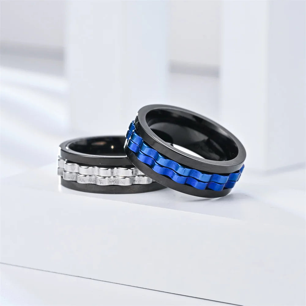 Bague Rotative contre l'Anxiété pour Homme 5