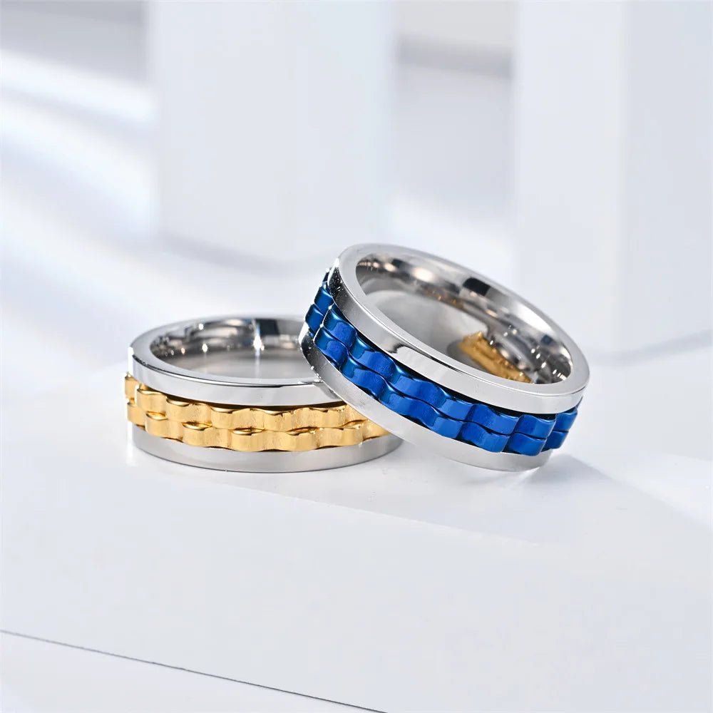 Bague Rotative contre l'Anxiété pour Homme 3