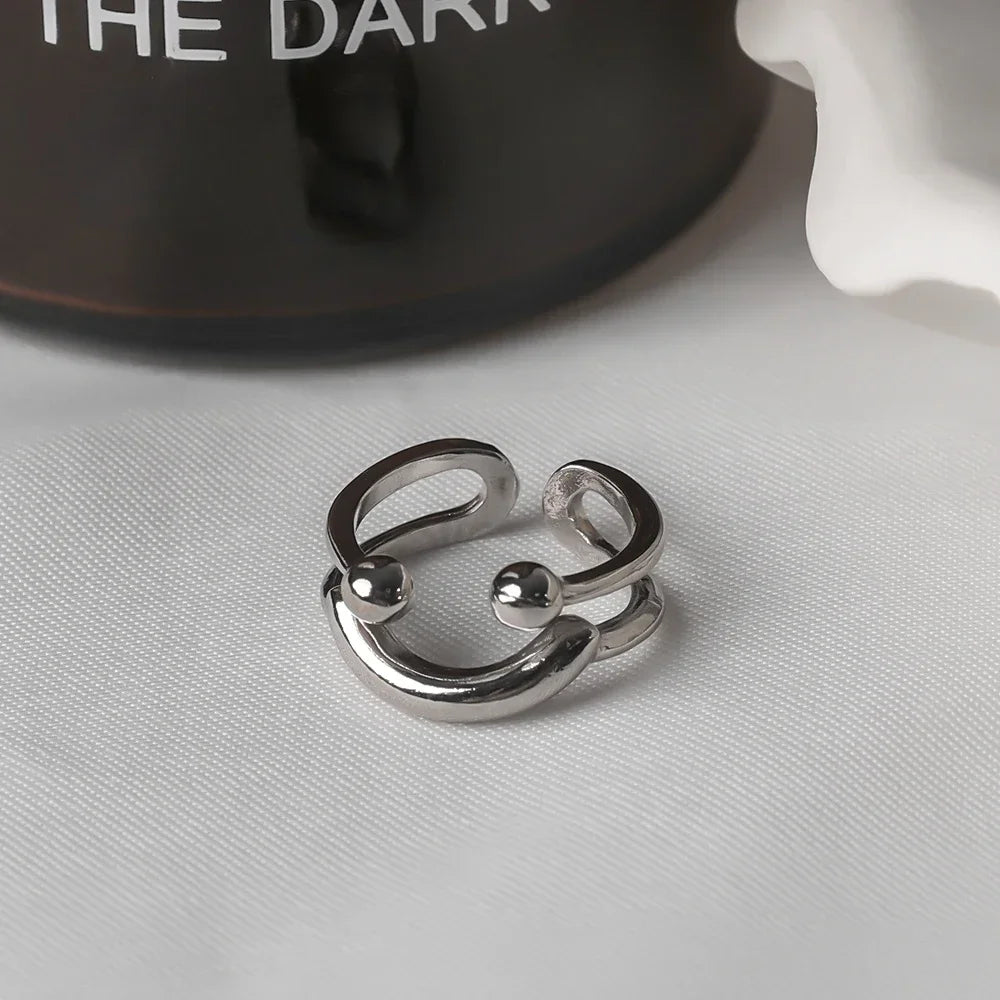 Bague Sourire Smiley contre l'Anxiété