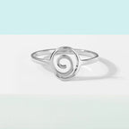 Bague Spirale Géométrique argent