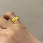 Bague Tête de Bouddha or