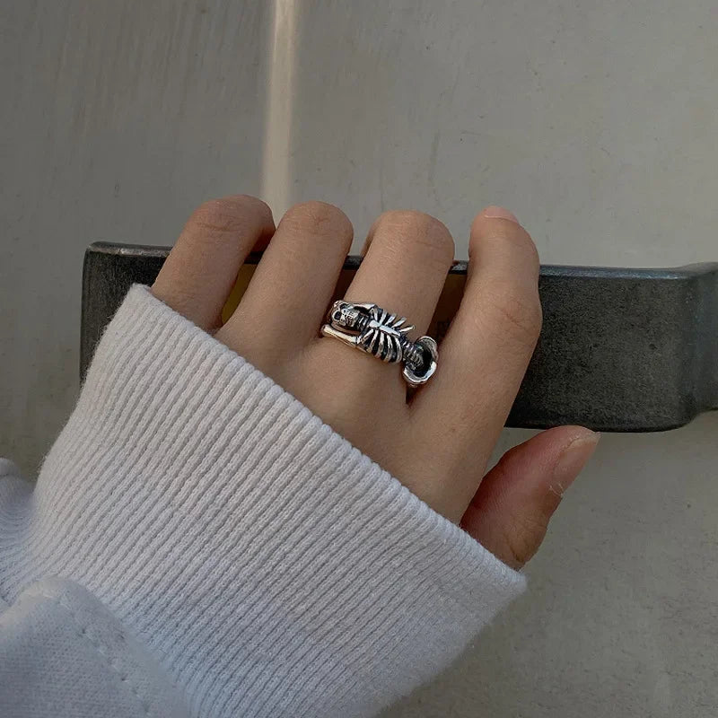 Bague Tête de Mort Squelette