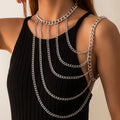 Bijou d'Épaule Chaîne Femme - Clavicule & Épaule argent
