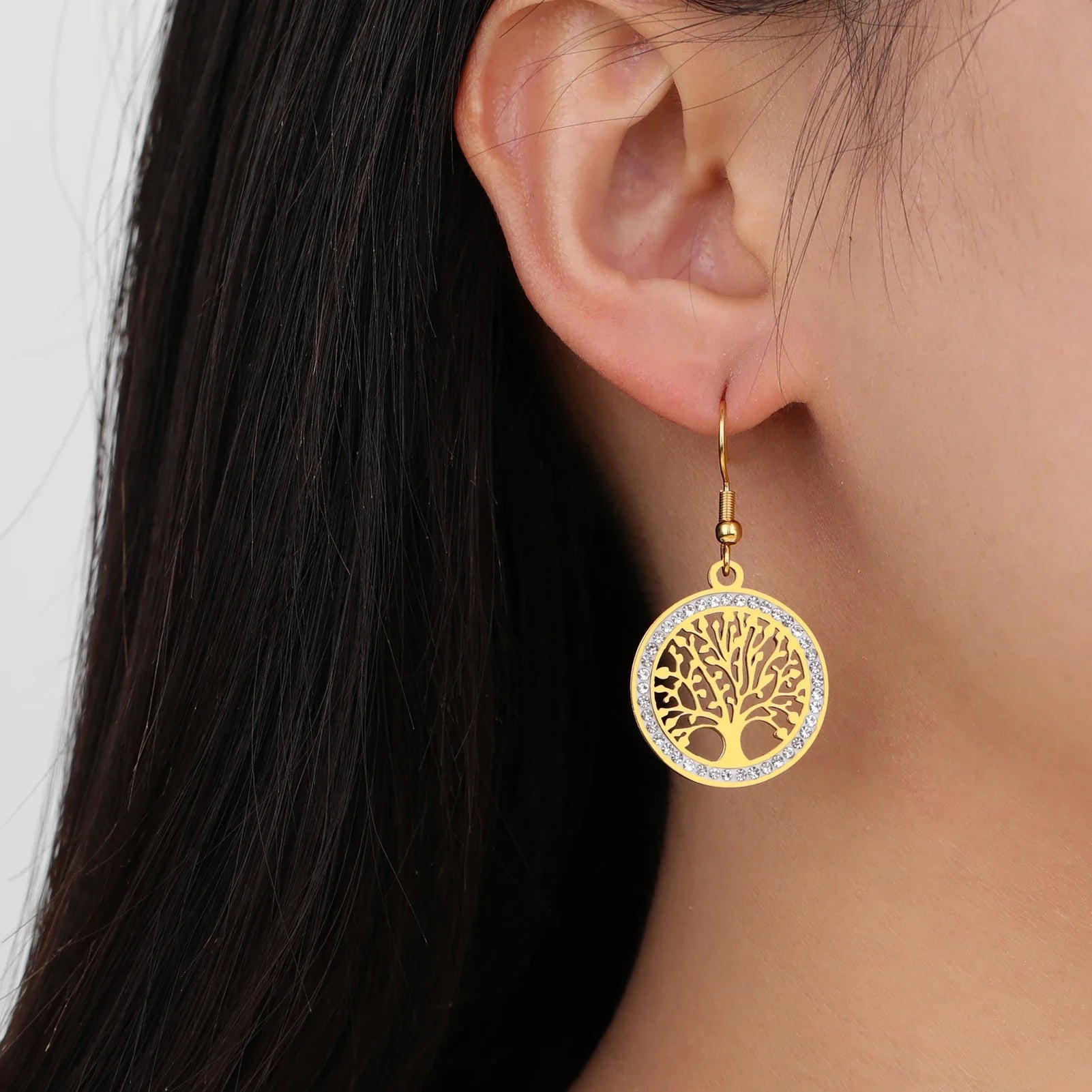 Boucle d'Oreille Arbre De Vie