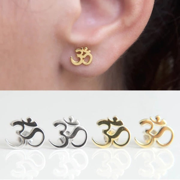 Boucle d'Oreille Bouddhiste Om
